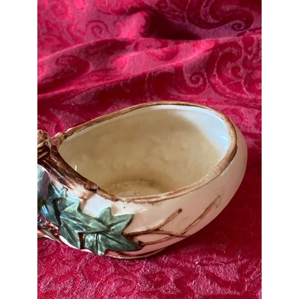 McCoy Midcentury modern vintage ivy planter creamer